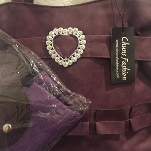 Chunn's Vegan leather oversized bag w/shopper